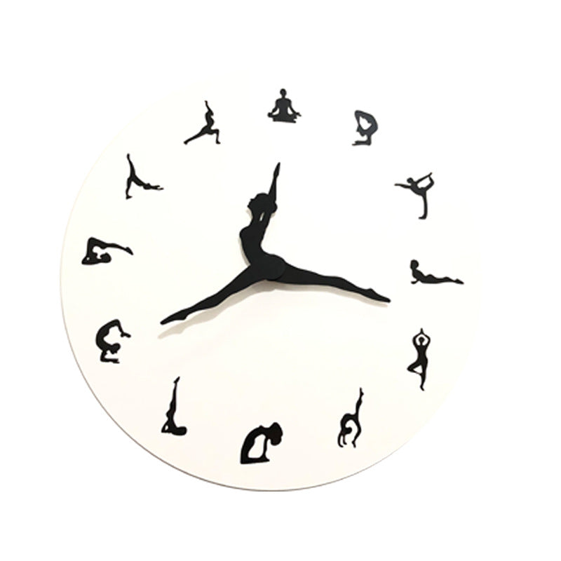 Yoga Decorative Wall Clock