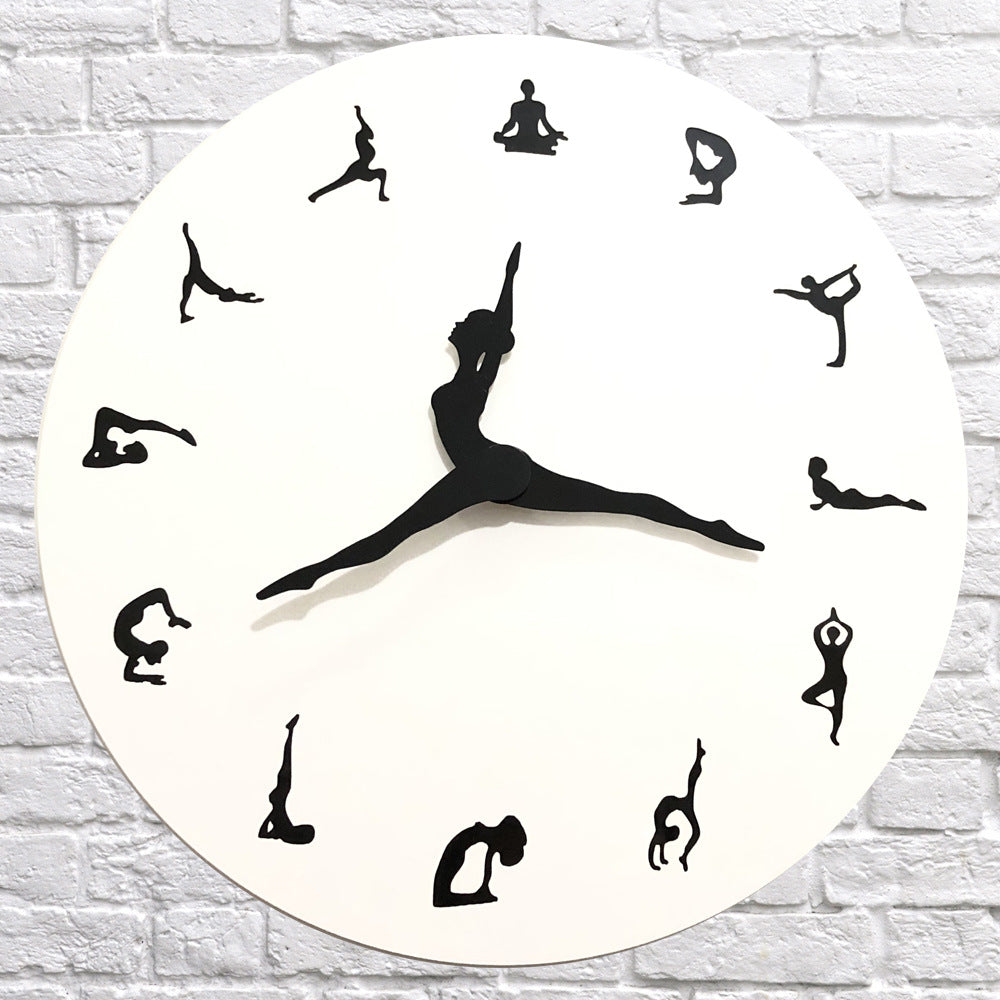 Yoga Decorative Wall Clock