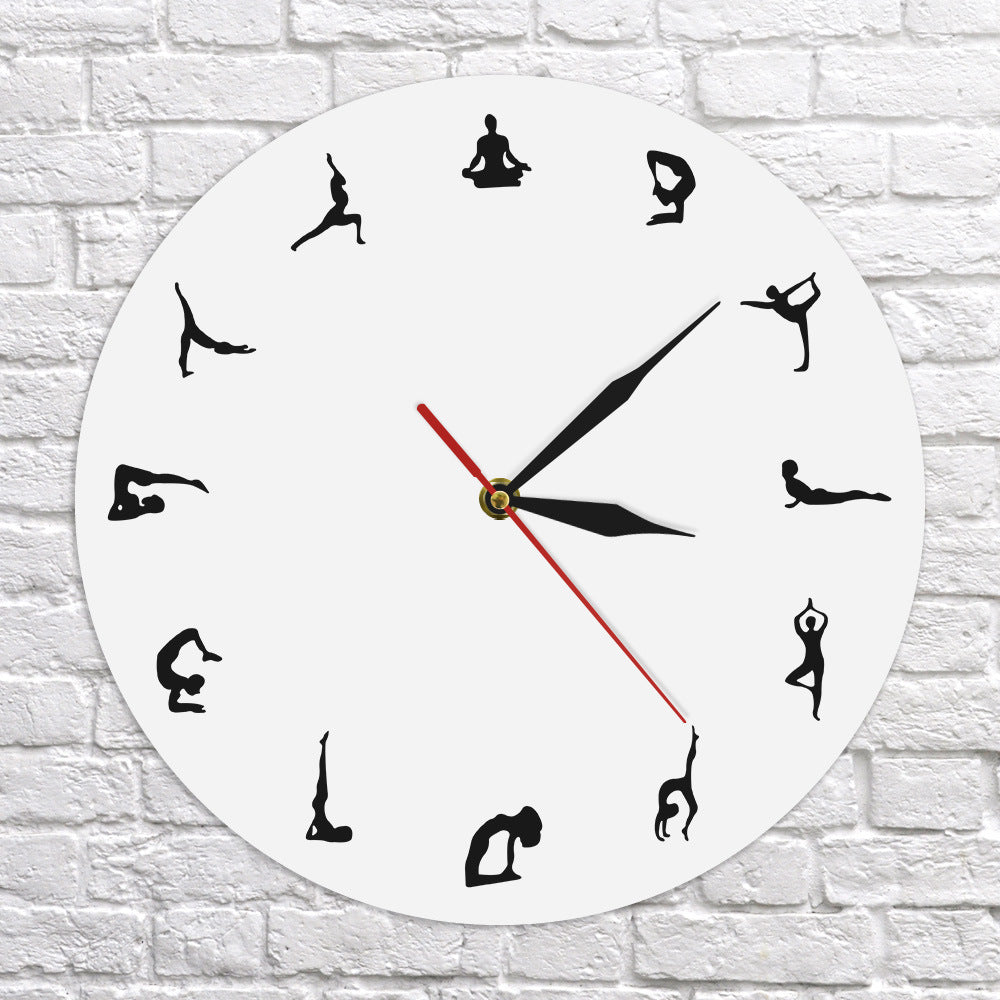 Yoga Decorative Wall Clock