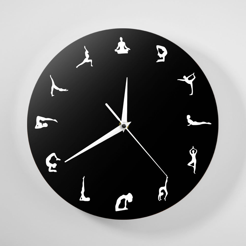 Yoga Decorative Wall Clock