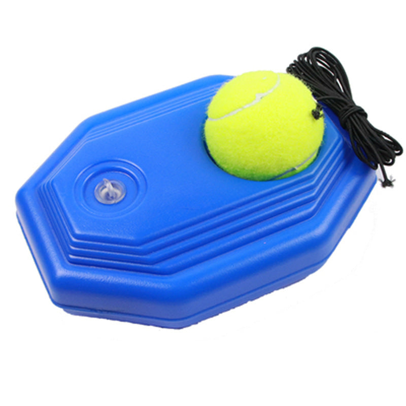 Tennis rebound tennis training device with rope