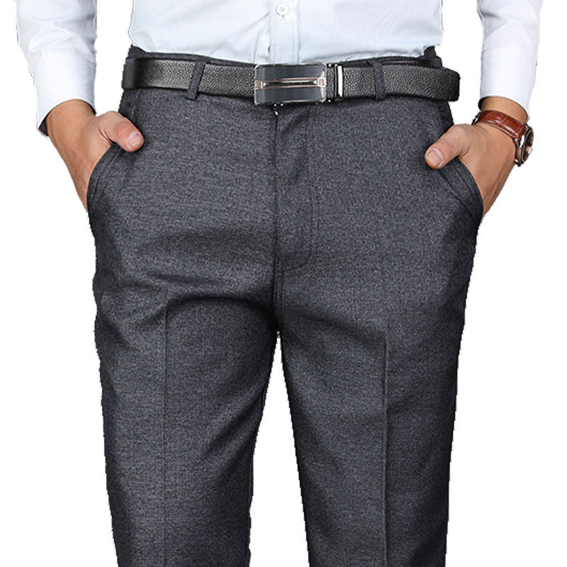 Men&amp;#039;s Trousers, Summer Trousers, Thin Casual Pants, High Waist, Middle-aged Men&amp;#039;s Loose Men&amp;#039;s Trousers