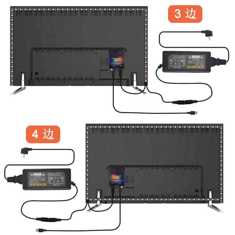 Streamer Magic Lights With Ambibox Computer Screen Synchronous Change Light Strip RGB Atmosphere and Computer Background Light Strip