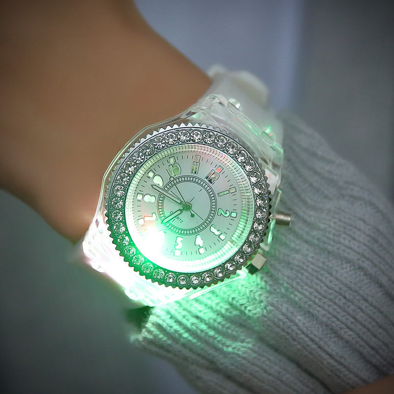 Creative Led Harajuku Silicone Fashion Trend Male and Female Students Couple Jelly Watches