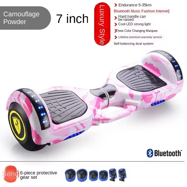 Adult Electric Self-balancing Swing Car 7-inch Children Two-wheel Intelligent Electric Balance Car With Armrest