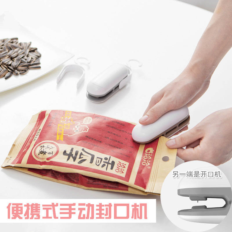 Small Portable Mini Food Hand Press Snack and Plastic Bag Heat Sealing Machine