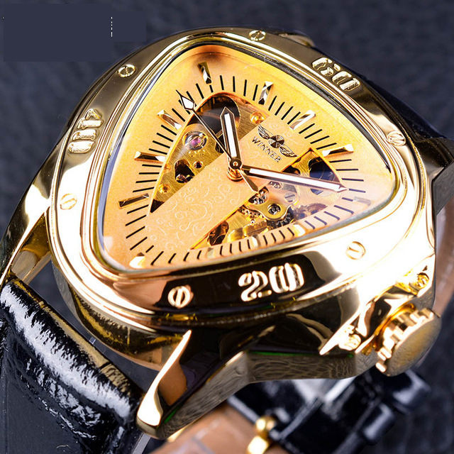 Hollow Triangle Automatic Waterproof Mechanical Watch Men