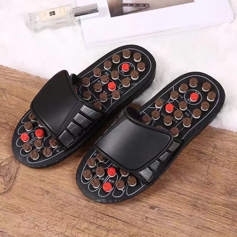 Massage Slippers Polka Dot Japanese Rotating Health Massage Slippers Acupoint Health Care Foot Health