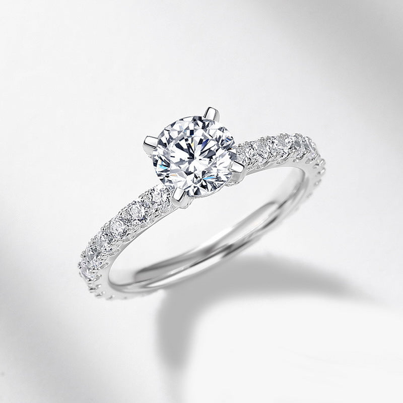 Moissanite Ring S925 Silver Diamond Ring