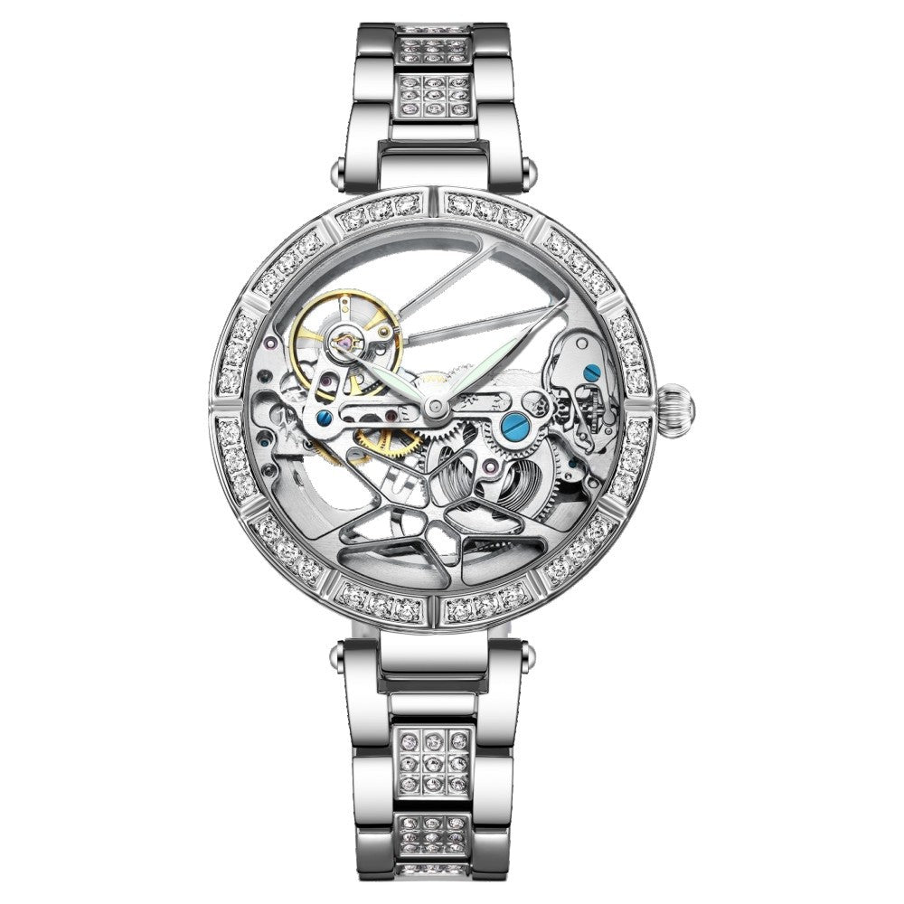 Sinas Cross-border Hollow Automatic Mechanical Watch Exclusively For Ladies