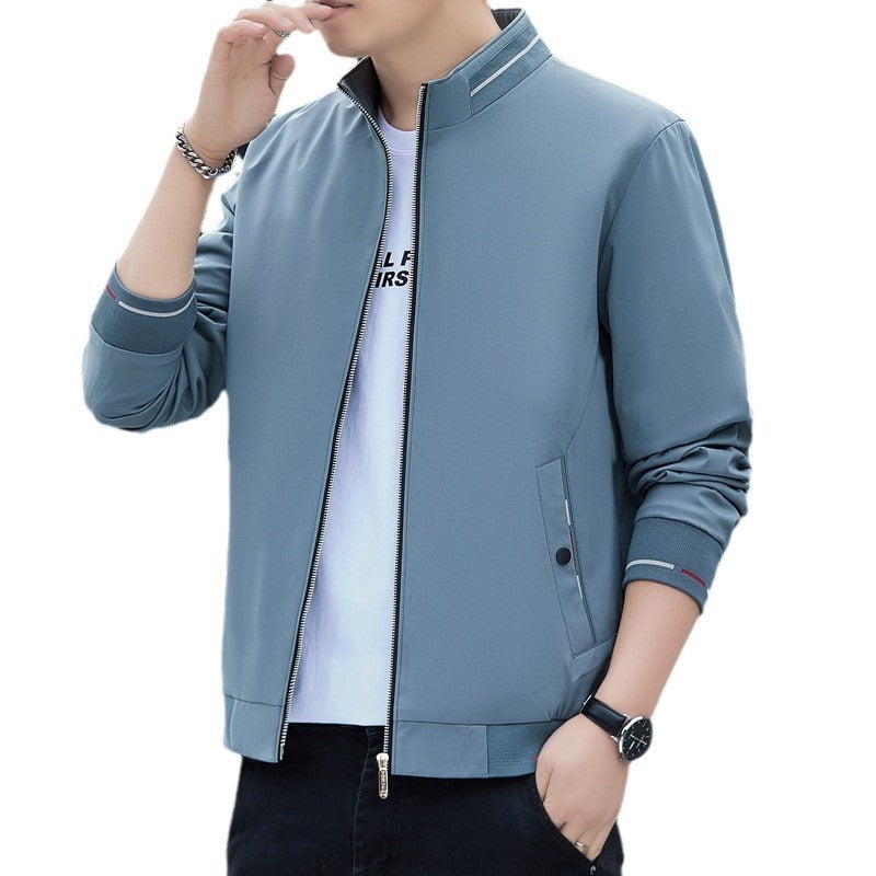 Spring New Young And Middle-aged Business Casual Plus Size Commuter Jacket For Men