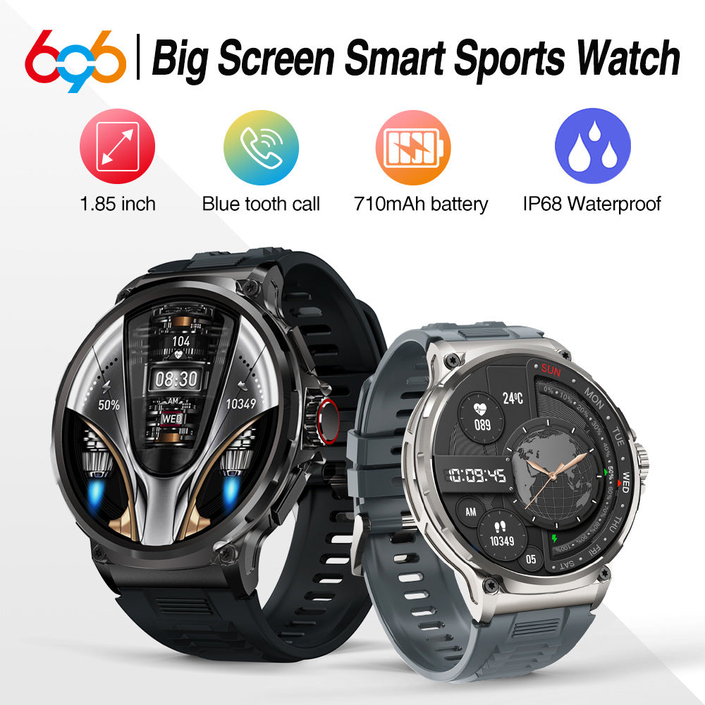 V69 Bluetooth Call 360*360 Large Screen Heart Rate Blood Oxygen Multi-sports Smart Watch