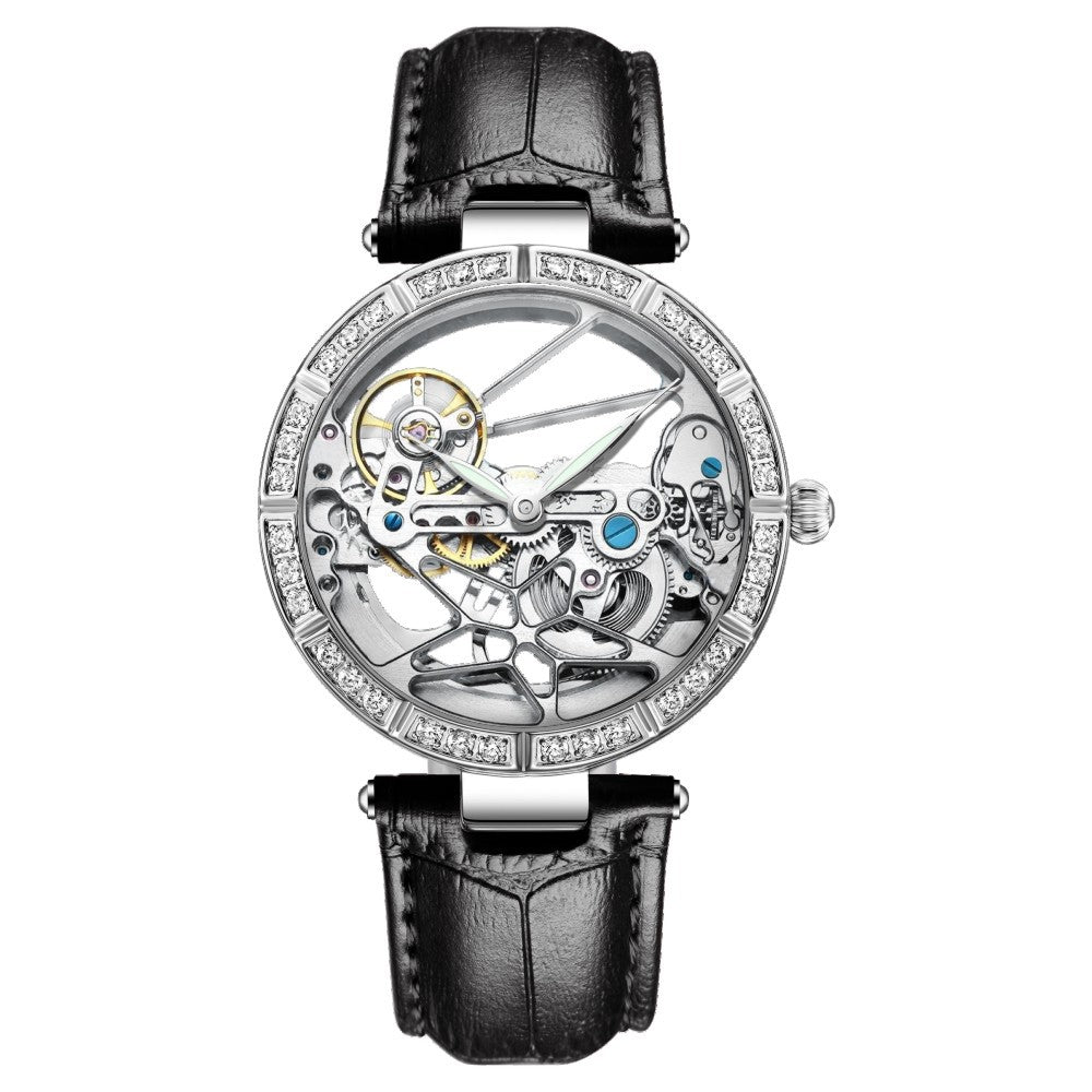 Sinas Cross-border Hollow Automatic Mechanical Watch Exclusively For Ladies