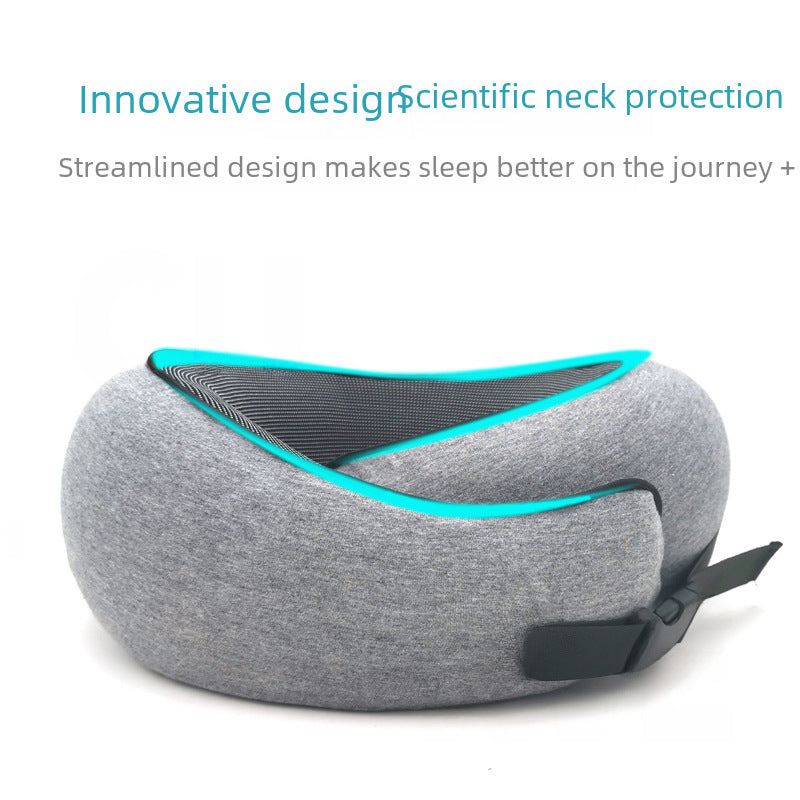 Memory Foam U-shaped Cervical Neck Nap Pillow For Travel, Aircraft Travel