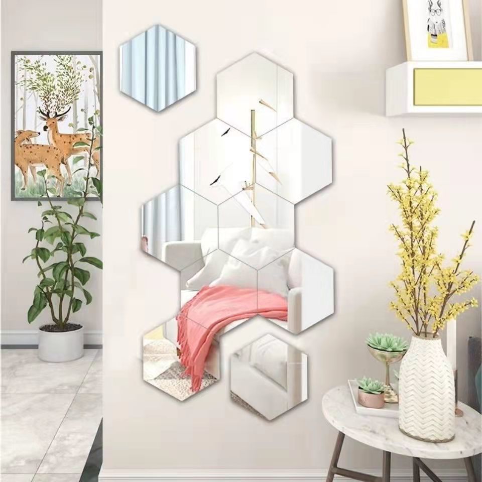 Self-adhesive Hexagonal Acrylic Mirror Wall