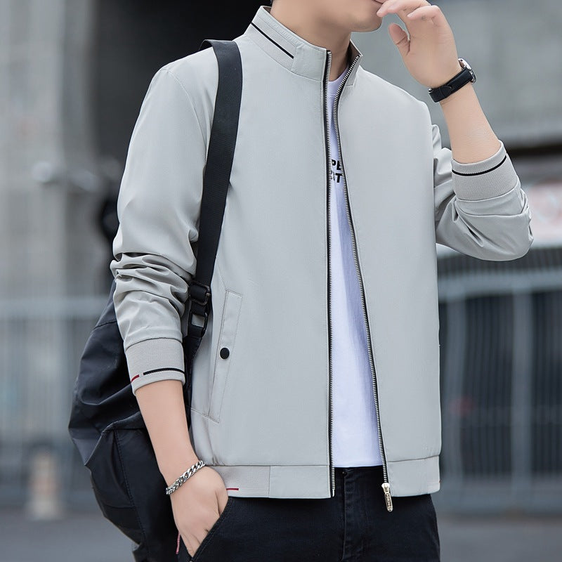 Spring New Young And Middle-aged Business Casual Plus Size Commuter Jacket For Men