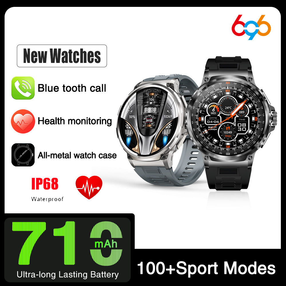 V69 Bluetooth Call 360*360 Large Screen Heart Rate Blood Oxygen Multi-sports Smart Watch