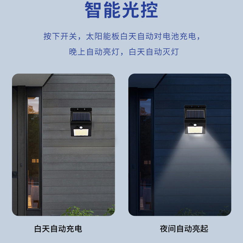 Solar Light LED Human Body Induction Lamp for Garden, Outdoor Wall , Street Lamp, Landscape or as a Courtyard Wall Lamp