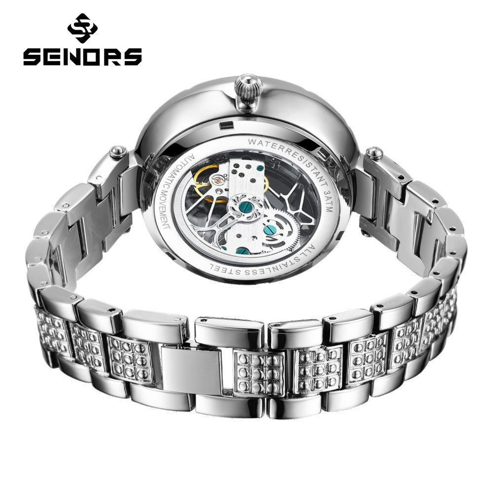 Sinas Cross-border Hollow Automatic Mechanical Watch Exclusively For Ladies