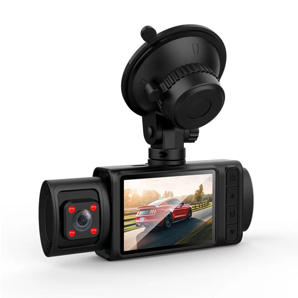 Three-lens Driving Recorder 2 Inch HD 1080p Car Front Inside The Car And Rear At The Same Time Video Reversing Image