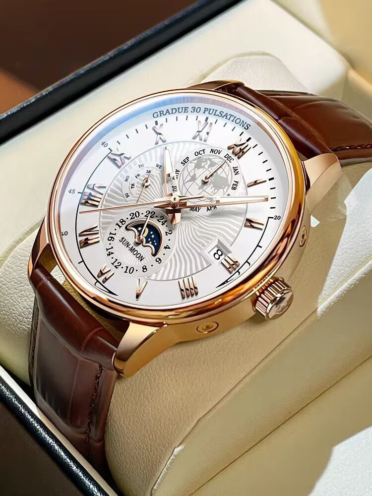 Luminous Quartz Waterproof Automatic Mechanical Watch