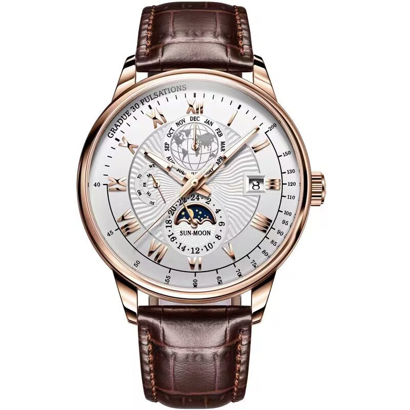 Luminous Quartz Waterproof Automatic Mechanical Watch