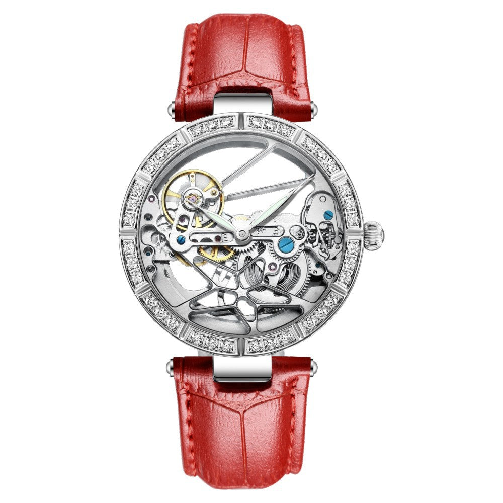 Sinas Cross-border Hollow Automatic Mechanical Watch Exclusively For Ladies