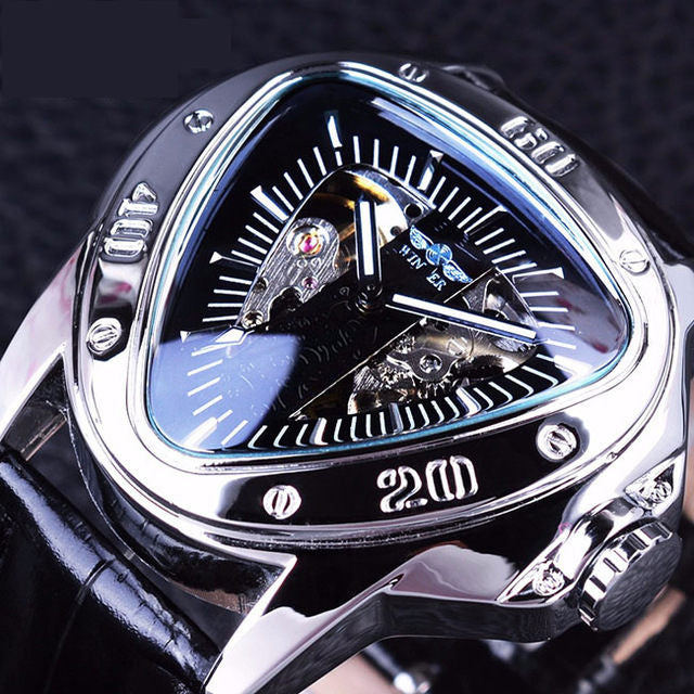 Hollow Triangle Automatic Waterproof Mechanical Watch Men